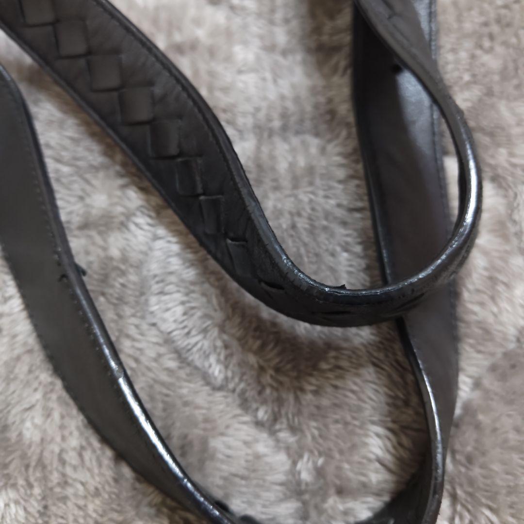 ボッテガ　黒いキルティングショルダーバッグ