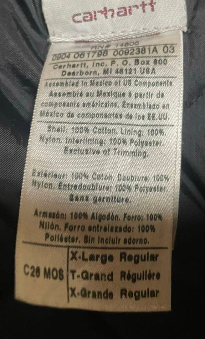 Carhartt RN14806 ジャケット XL
