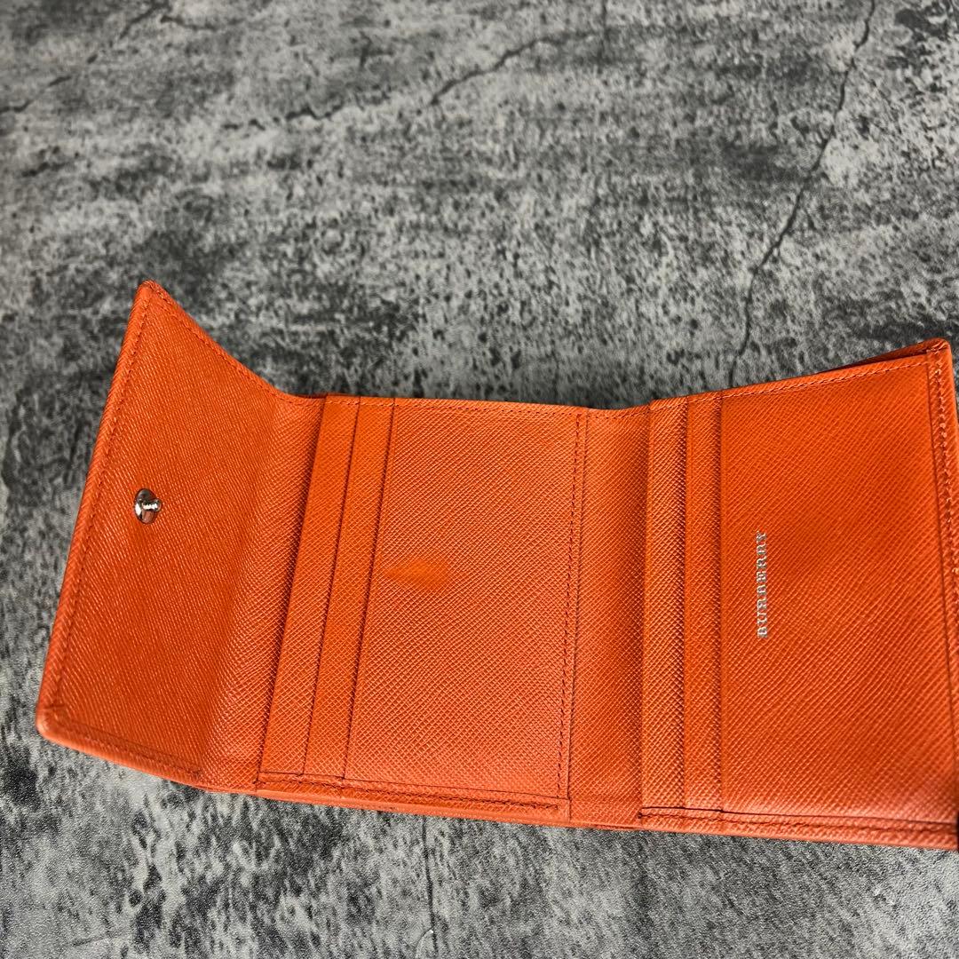 BURBERRY レザー 三つ折り財布 ノバチェック