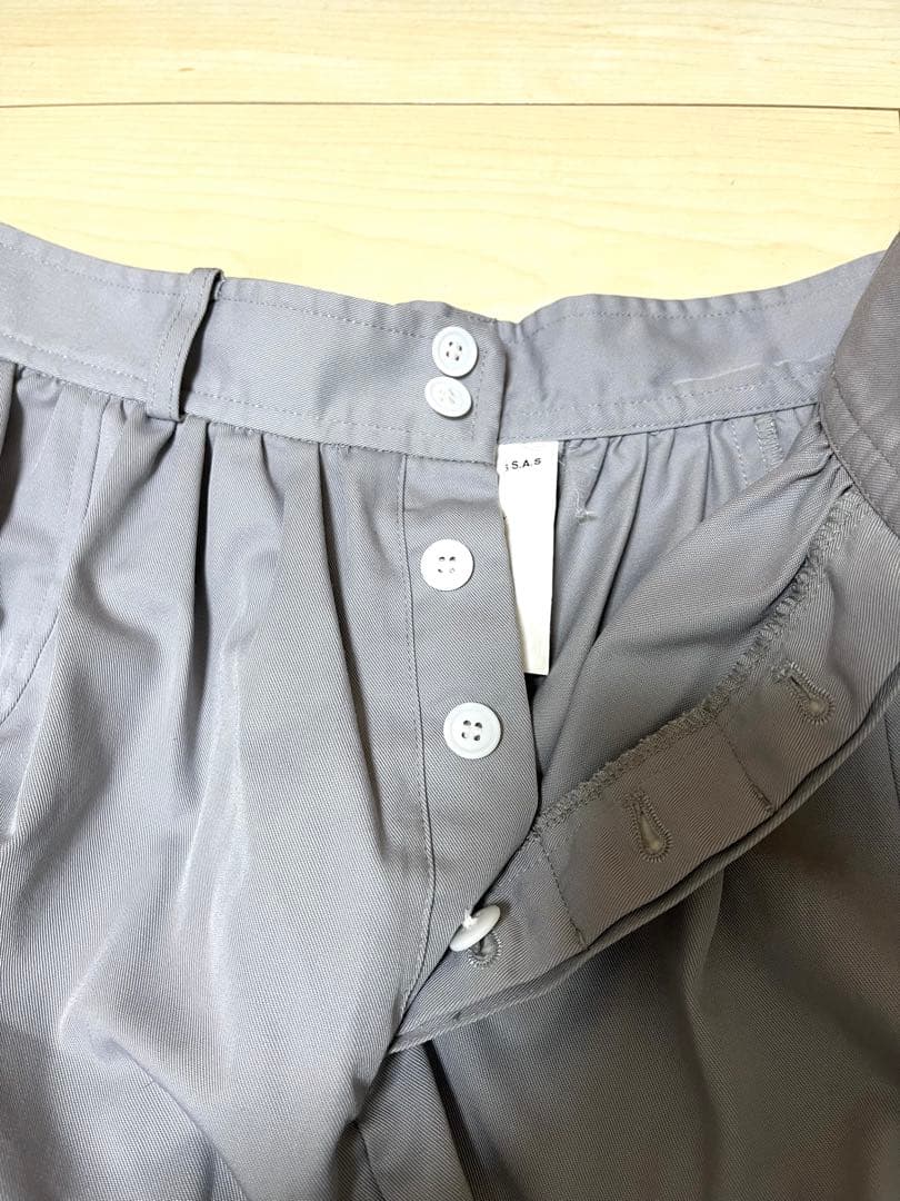 コムデギャルソン　サルエルパンツ　グレーSサイズ