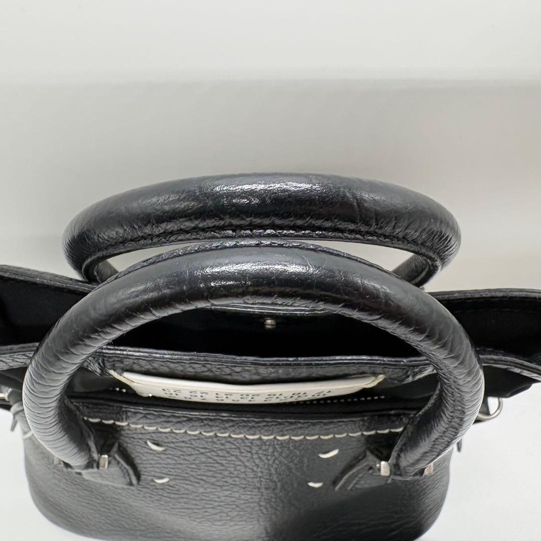 メゾンマルジェラ 5AC 2way ショルダーバッグ ハンドバック ブラック 黒