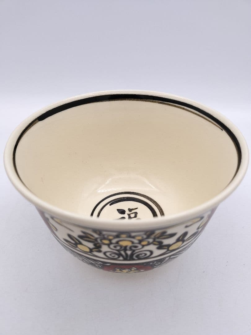 b976【新品・未使用】茶碗 金彩 鉄絵 田中方円 木箱 茶道具