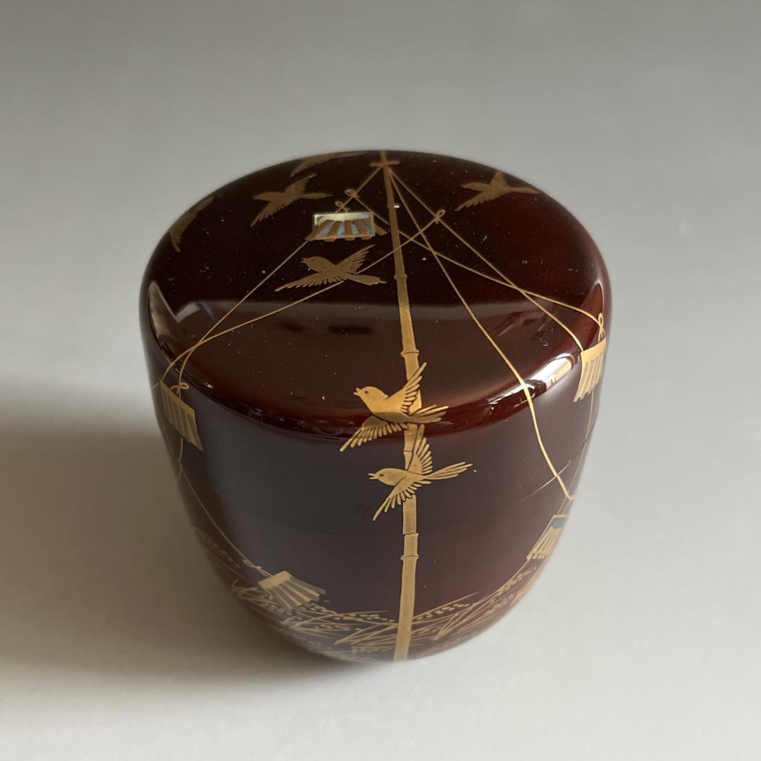 司光作　秋野の蒔絵　大棗　茶道具　薄茶器