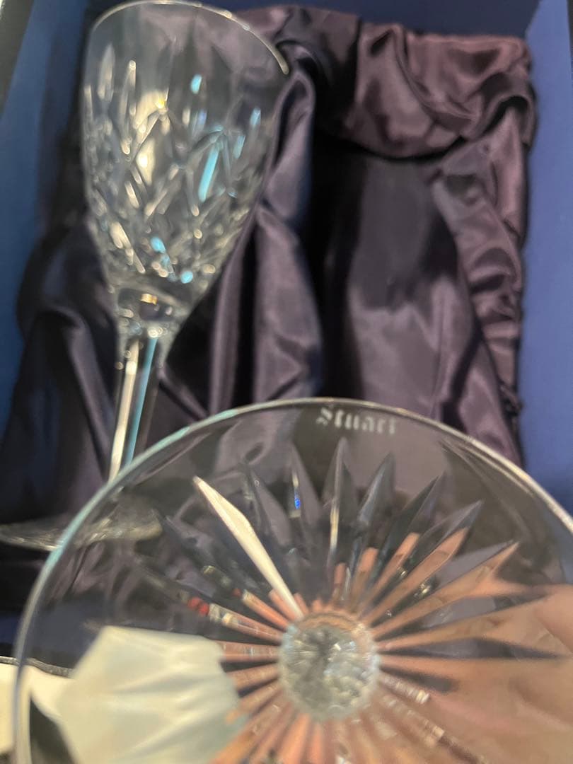 【未使用】イギリスで購入　STUART CRYSTAL クリスタルグラス