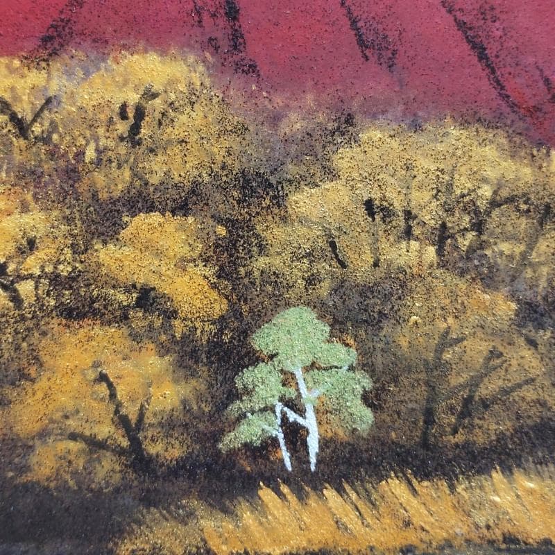 ☆佐藤昭三☆「赤富士」日本画　SMサイズ