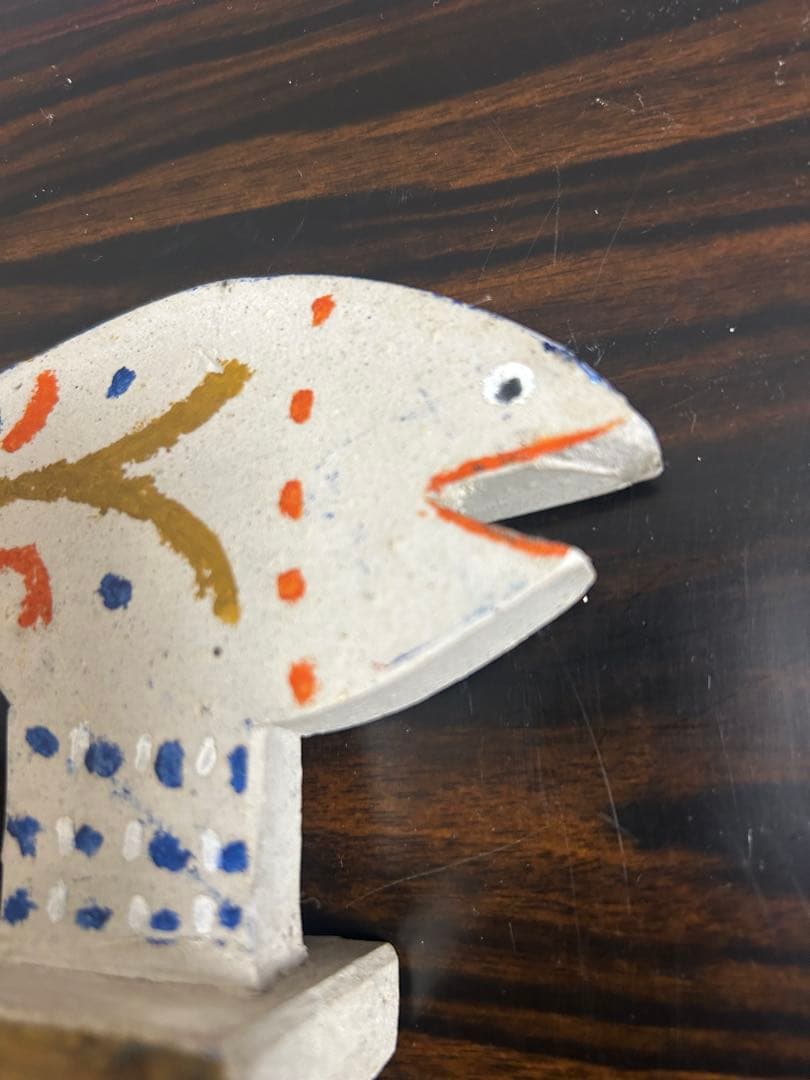 黒田征太郎さん : 猫と魚の陶器オブジェセット