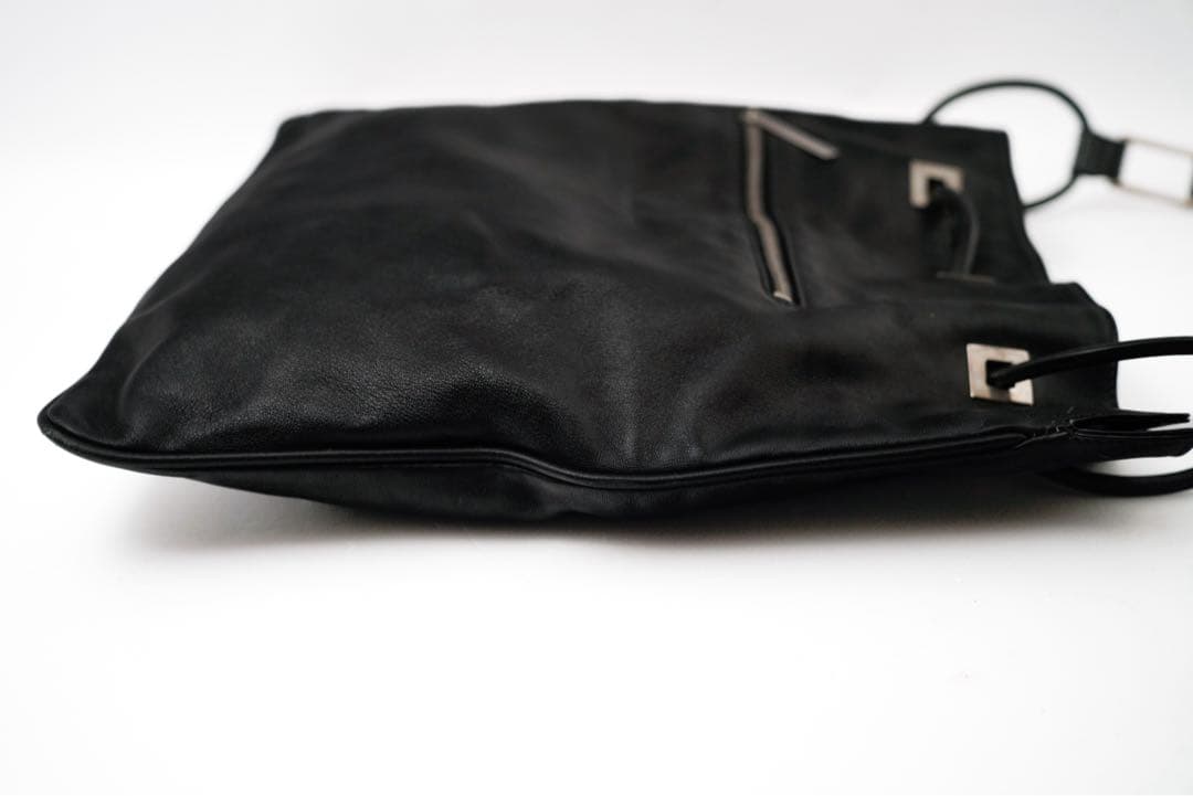 バッグ GUCCI TomFord Black Leather Shoulder Bag