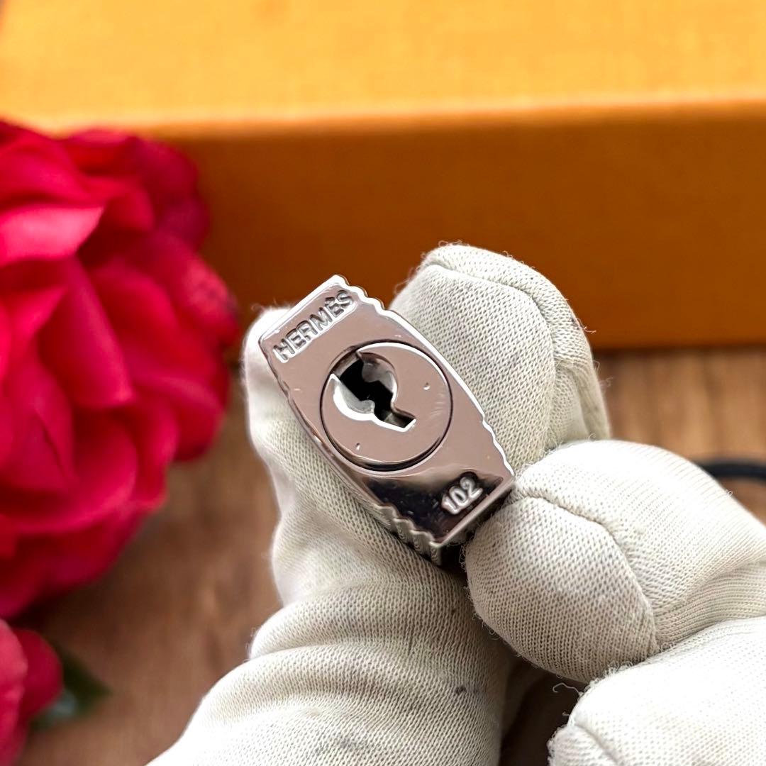 ⛄極美品⛄エルメス カデナ パドロック南京錠 鍵 no.102 シルバー#582