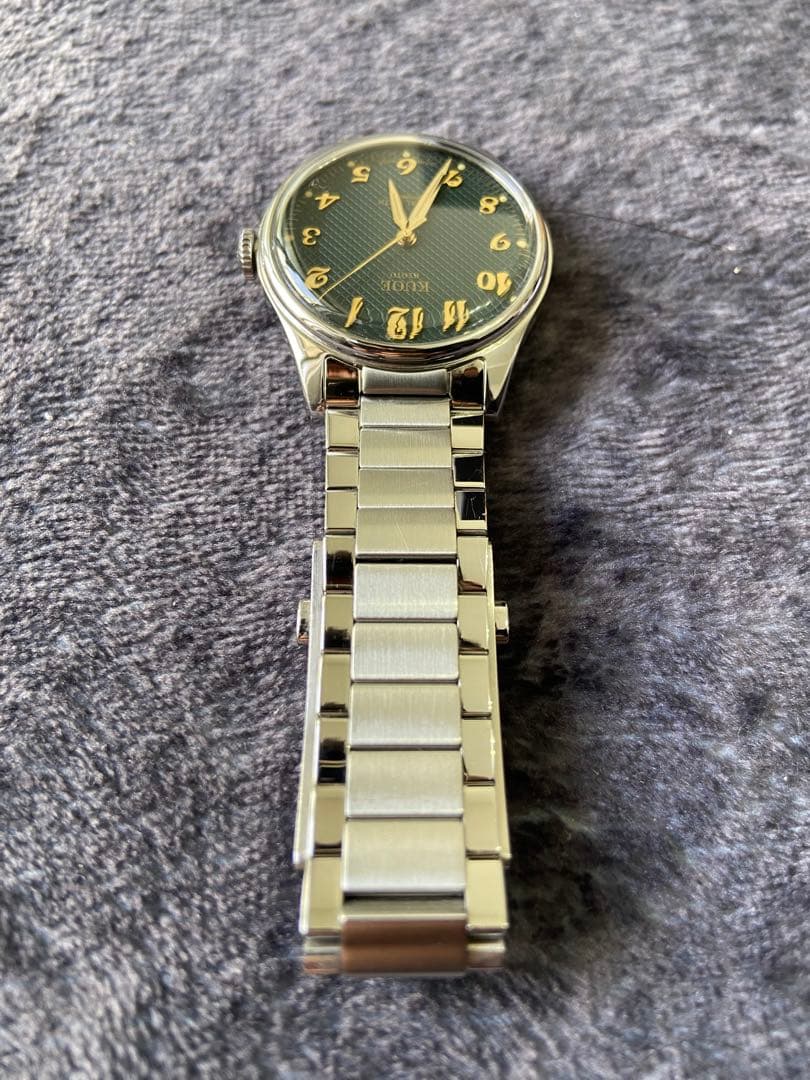 [ポッポ様お決まり]KUOE 自動巻き時計 緑文字盤