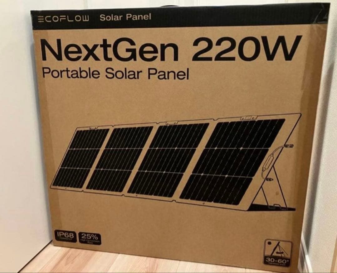 新品未使用未開封品　EcoFlow 220W Gen2 ソーラーパネル