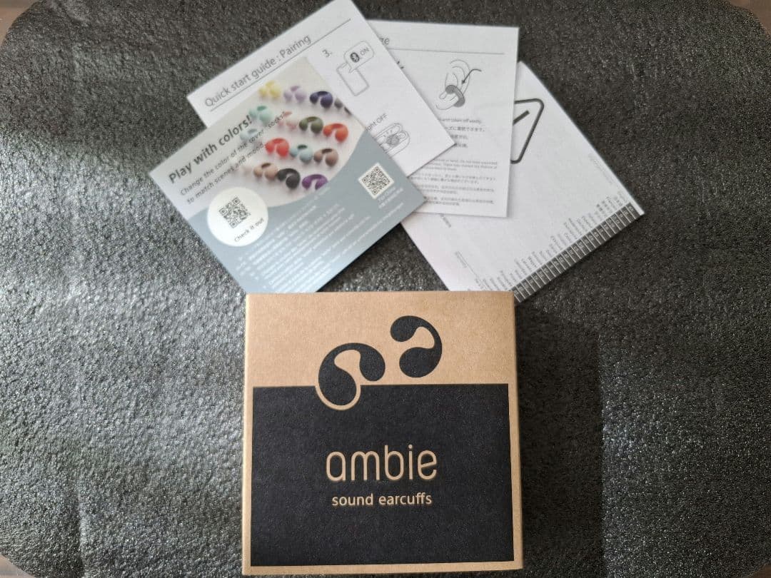 ambie AM-TW02 Black×Black　スターターセット