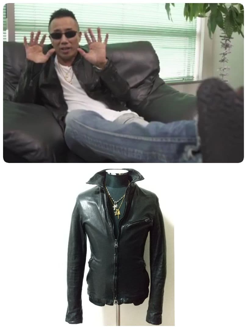 ★本物★超高級品 長渕剛さんISAMU KATAYAMA ライダースジャケットM