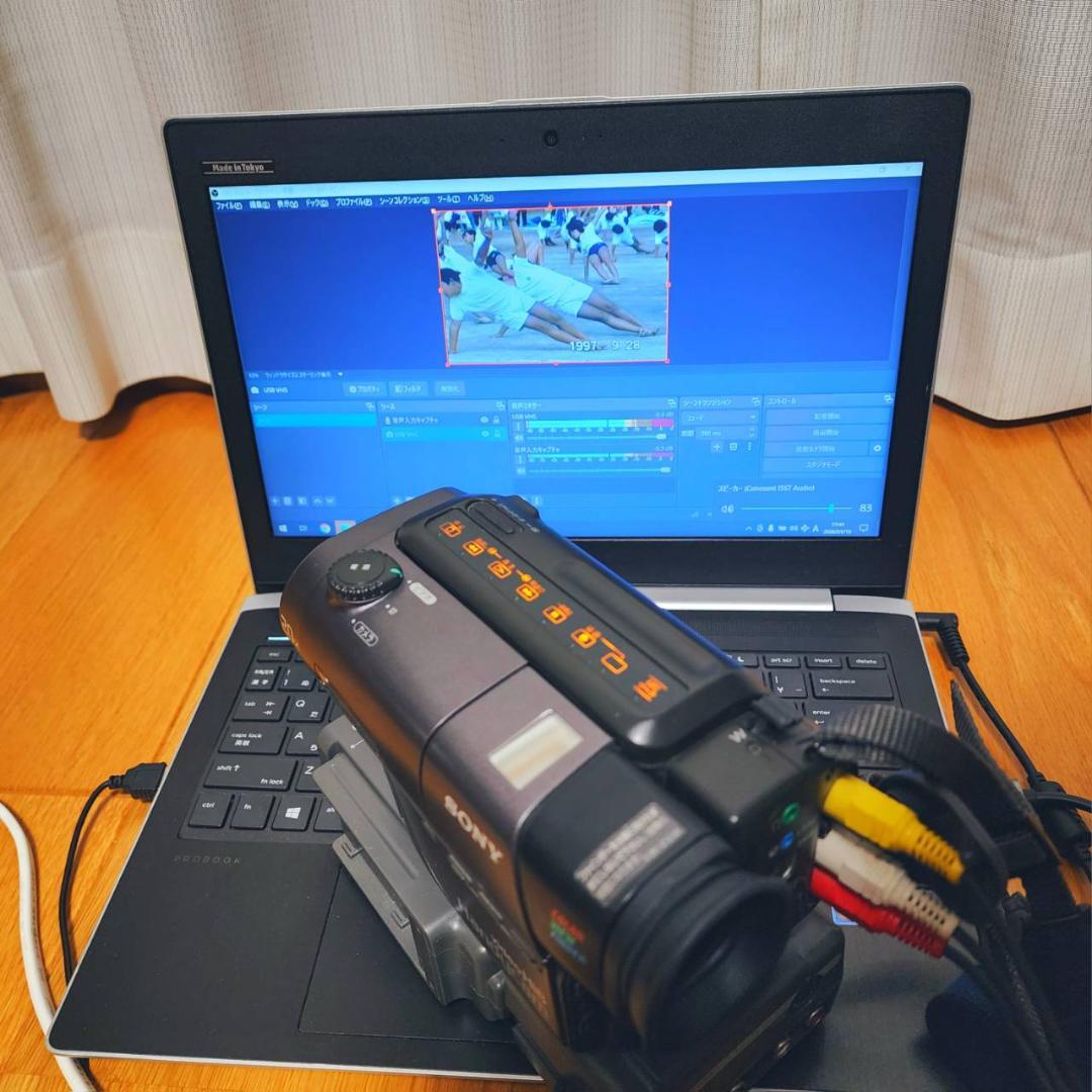 【動作確認済】SONY 高画質 Hi8 ビデオカメラ CCD-TR11 説明書付