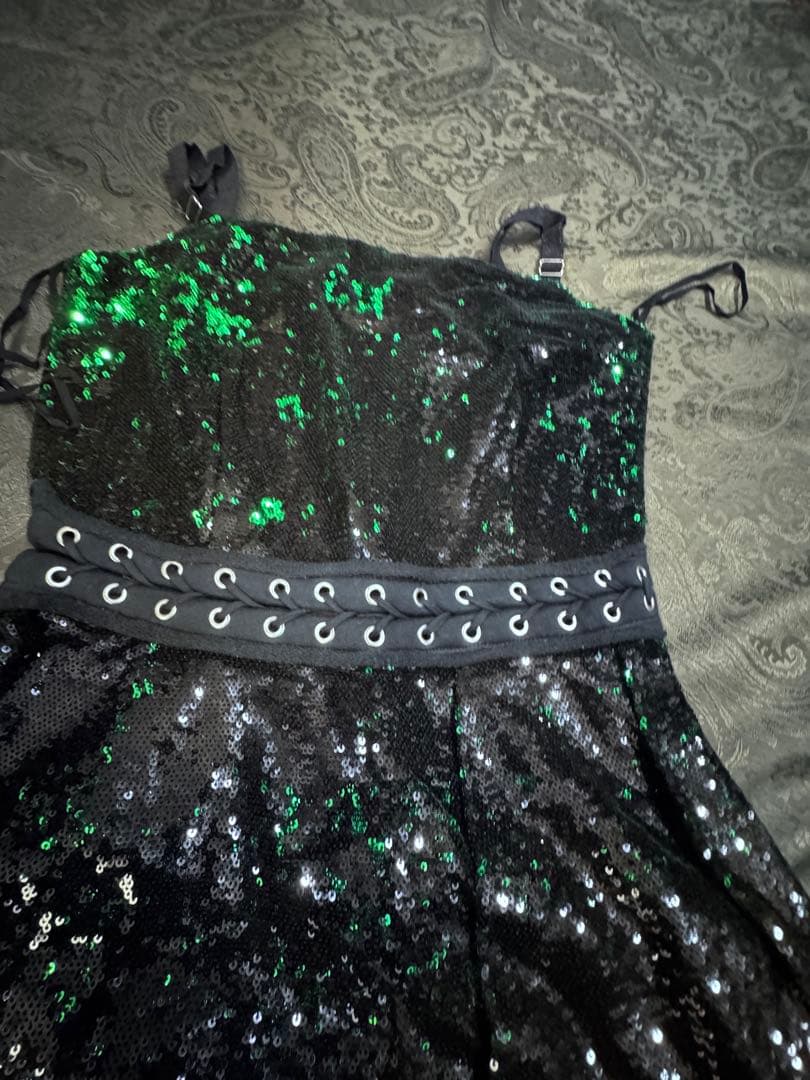 お値下げ中【新品未使用タグ付き】DIESEL総スパンコール ドレス／ワンピース