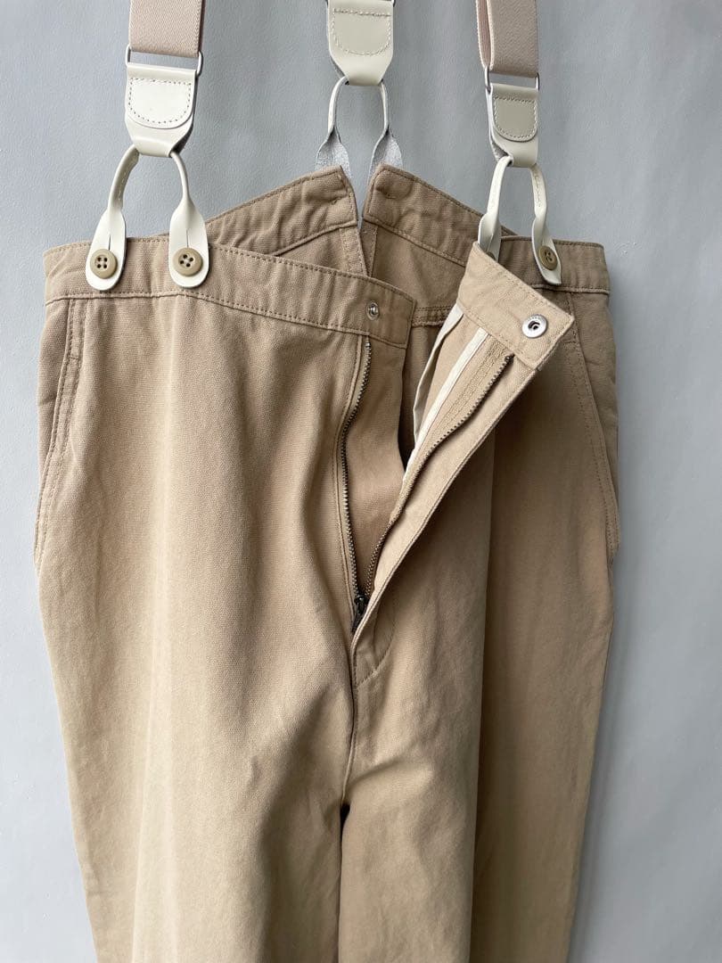 ほぼ未使用✨スピック＆スパン　24SS サスペンダー付きワーカーパンツ　36