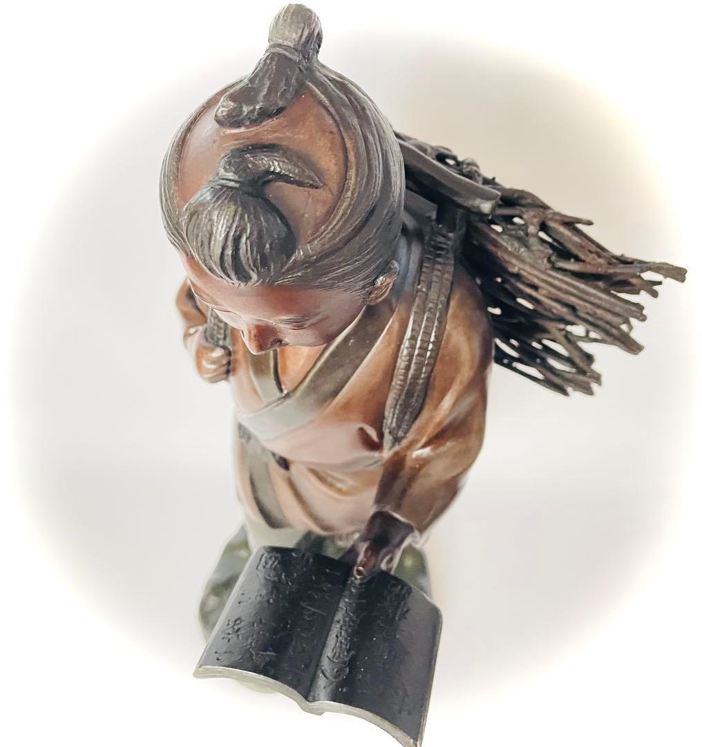 二宮金次郎 ブロンズ像 48cm 7kg