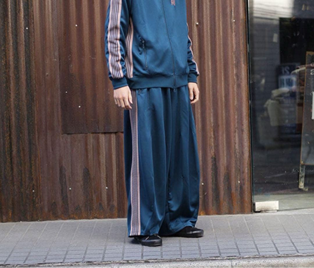 Needles H.D. Track Pant S ティールグリーン　ヒザデル