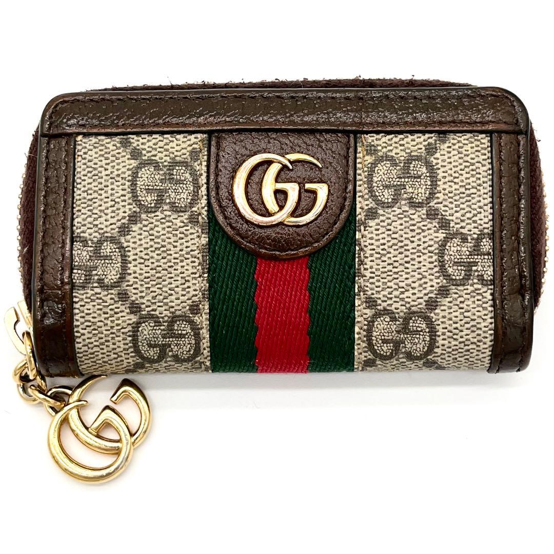 GUCCI ケース　GGマーモント　オフディア　キーリング　シェリー