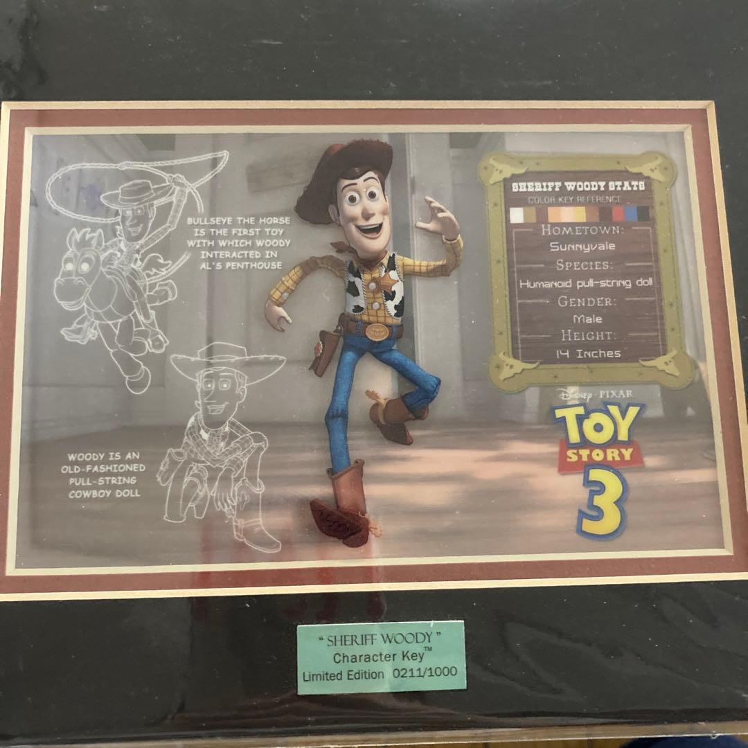 ディズニー　トイストーリー　ウッディ　セル画