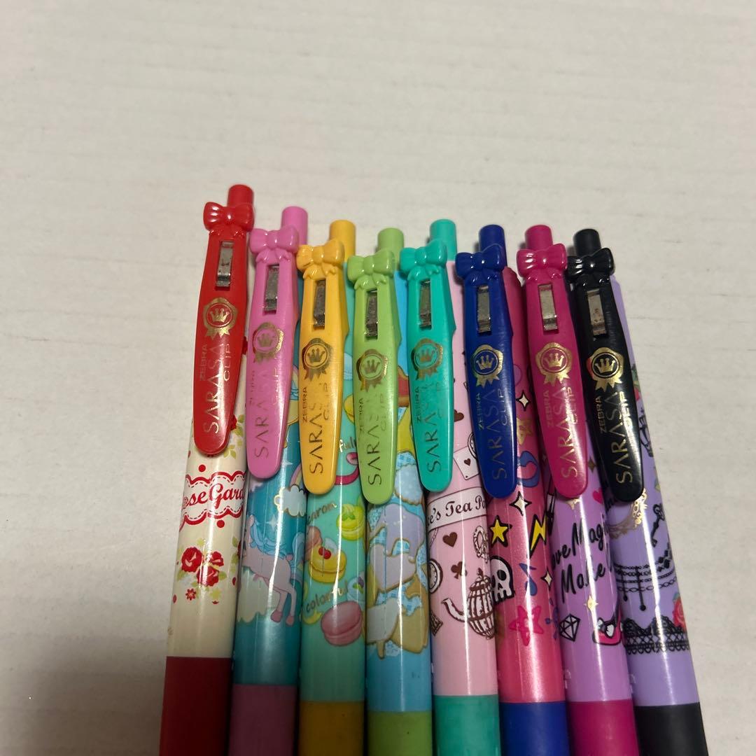 ZEBRA SARASA CLIP ボールペン ピチレモン 8色セット 平成女児