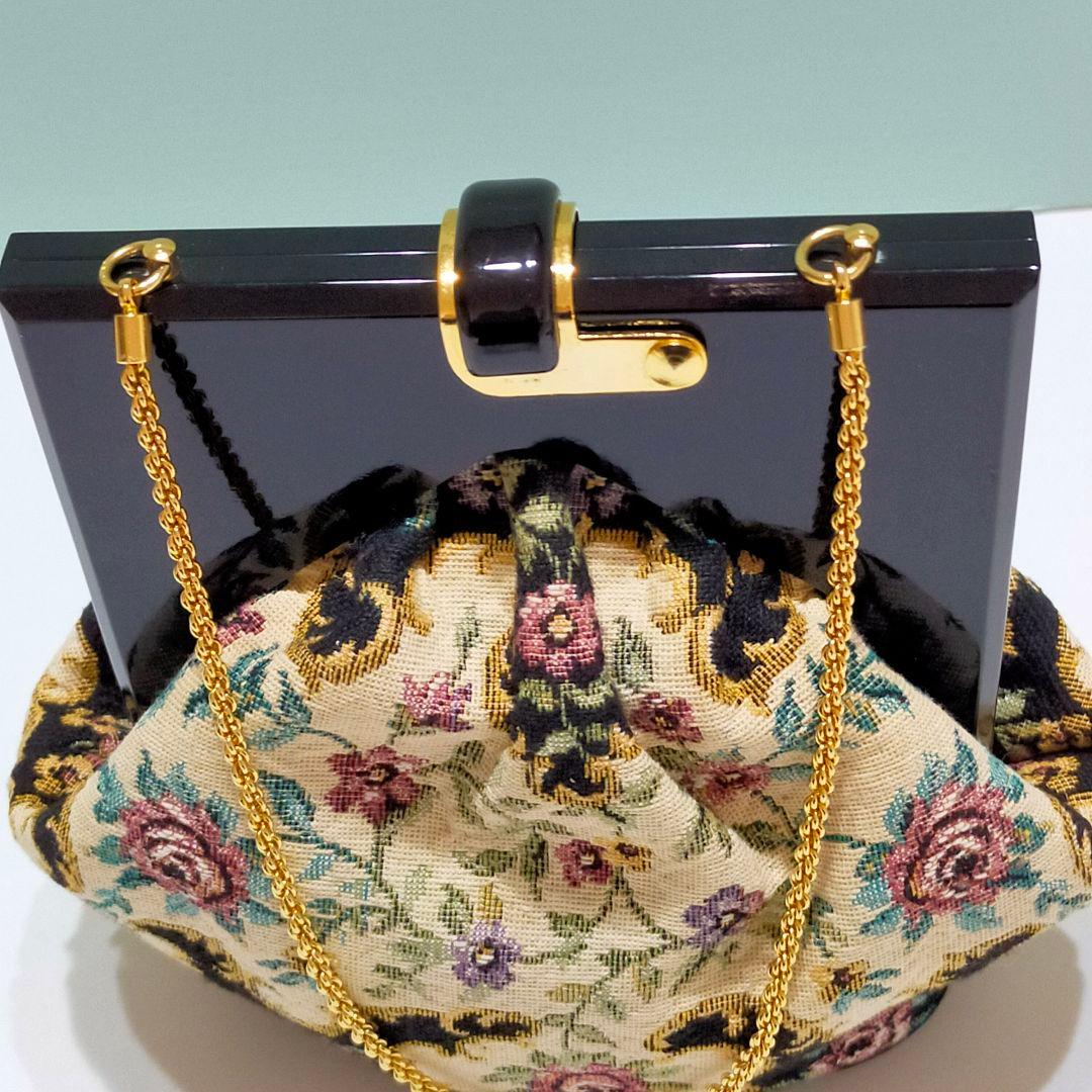 BACK HAVSEN バックハウゼン　ゴブラン織　ミニバッグ　パーティーバッグ