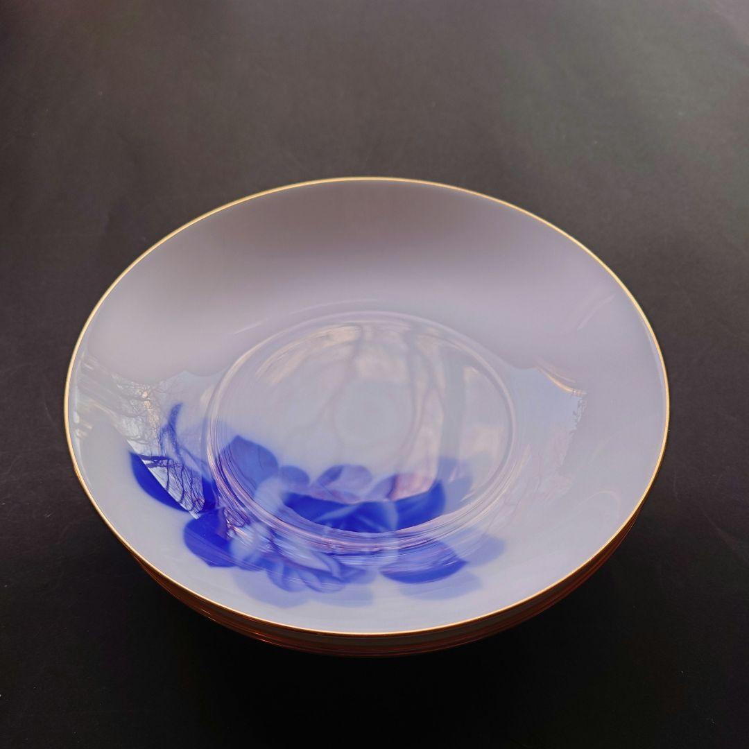 大倉陶園　ブルーローズ　20cm スープ皿　深中皿　金彩　定価8250円×3枚