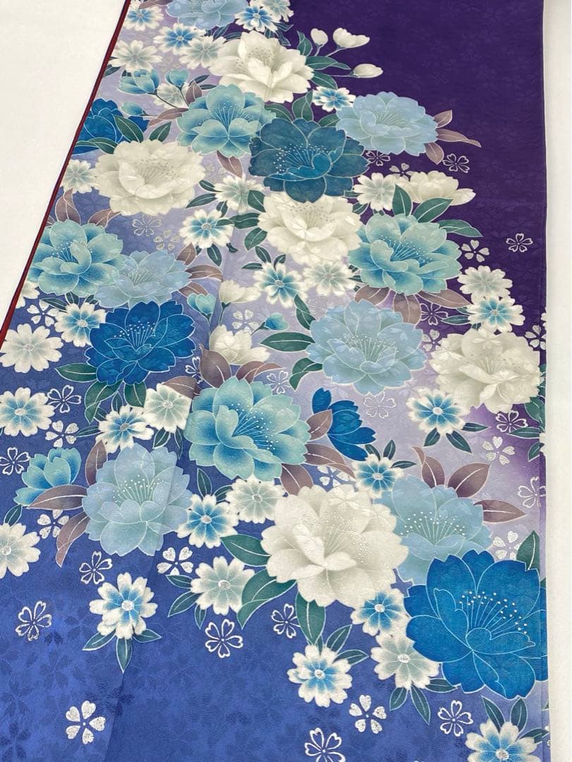 振袖 豪華 銀彩 紋意匠 身丈169cm 撥水加工済