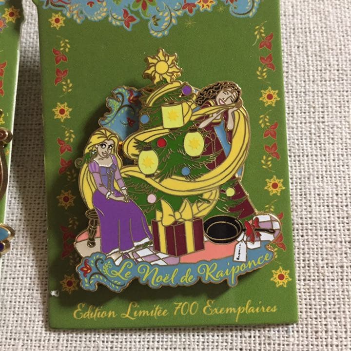 パリディズニー LE700 塔の上のラプンツェル クリスマス ピンバッジ セット