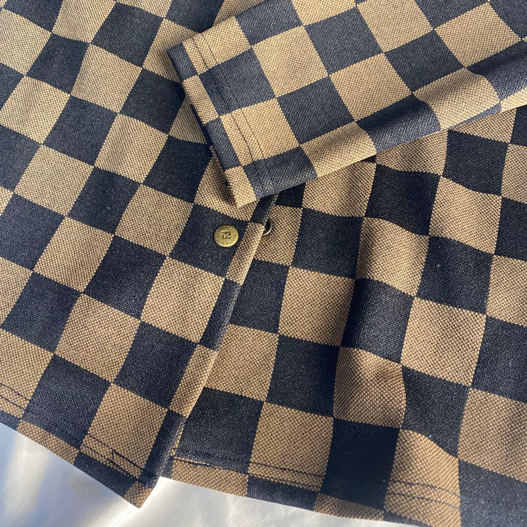 FENDI チェック柄 長袖 レディースシャツ　中古
