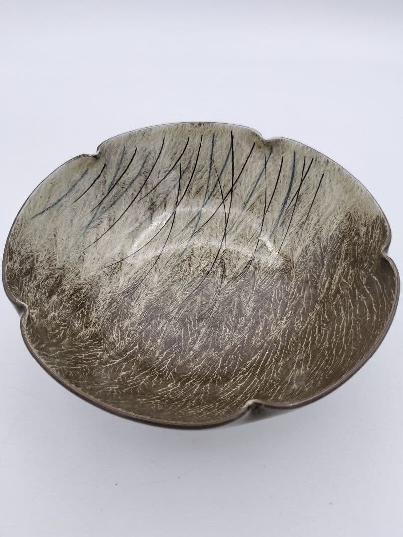 b79 菓子器 現川焼 豊瑞軒 十三代 横石臥牛 木箱 茶道具 古物