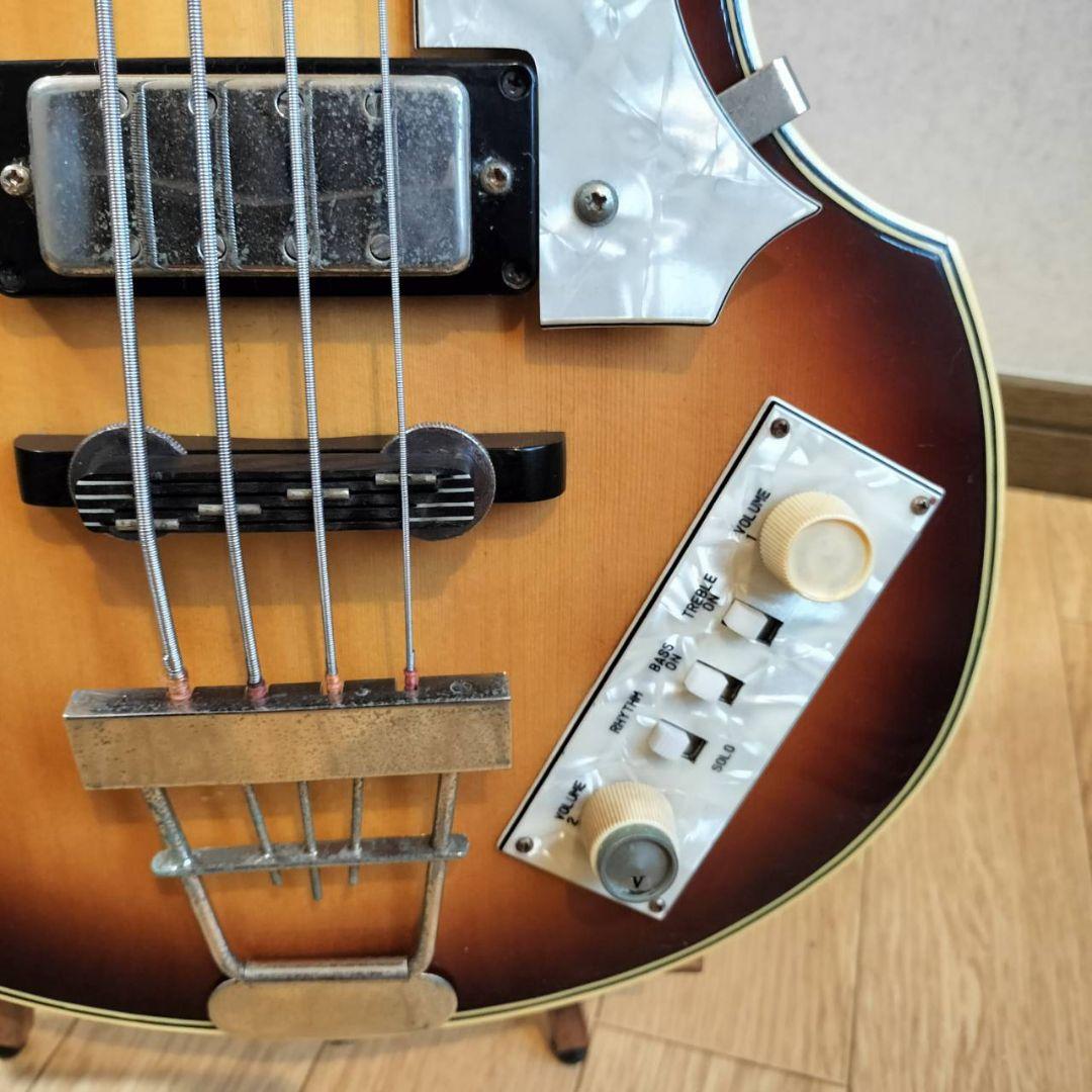 グレコストラップ＆ケース付/Grecoバイオリンベース/1981年製ビンテージ