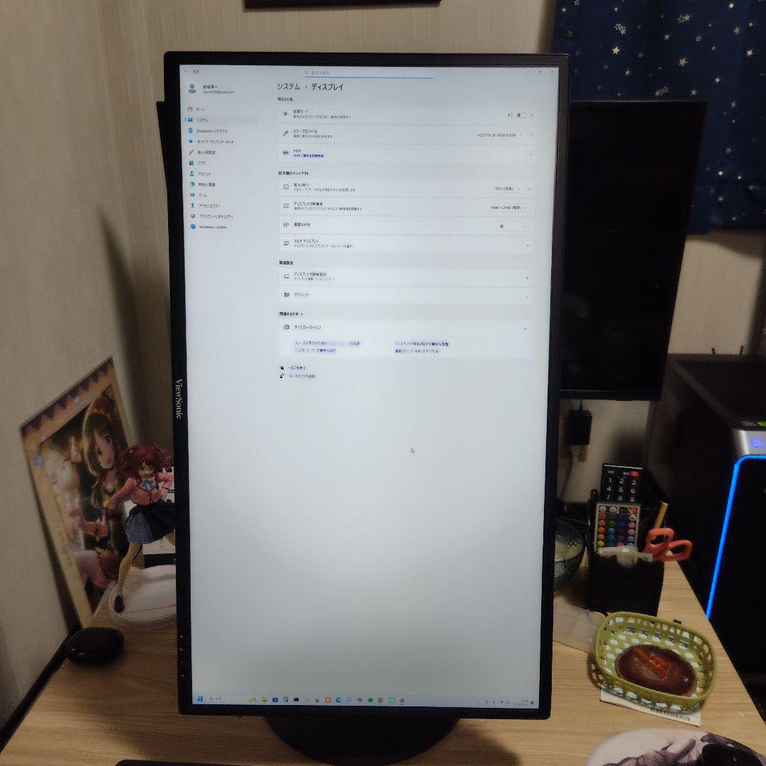 ViewSonic VG2719-2K 27インチモニター