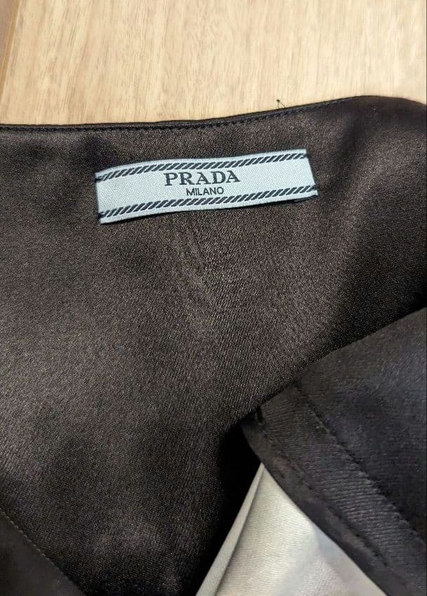 【美品】PRADA プラダ プリントスカート ボックスプリーツ36