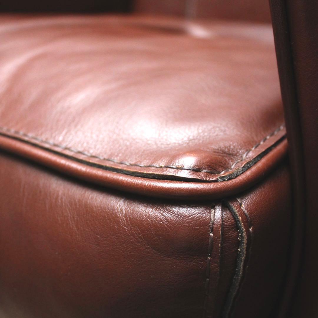 首都圏送無料〜　BASTEXイタリア超一流ソファ 総本革＋ワニ革　アンティーク