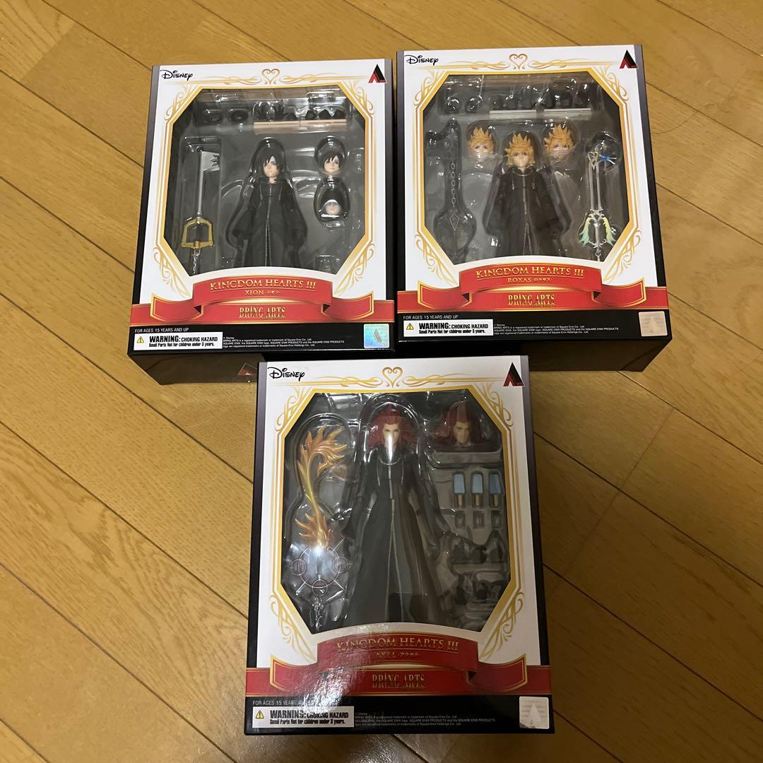 キングダムハーツ ロクサス 、 シオン 、 アクセル ブリングアーツ 3体セット
