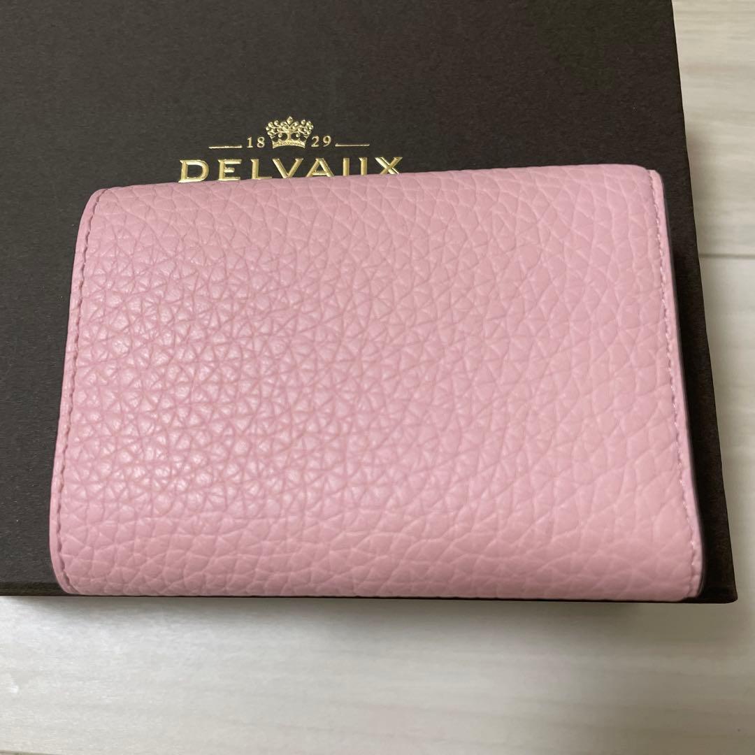 DELVAUX デルヴォー　三つ折り財布 ピンク