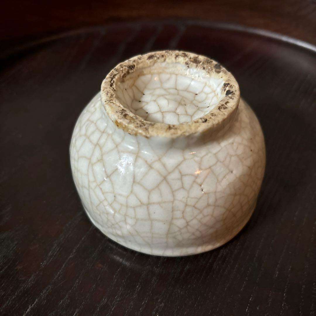 李朝　白磁ぐい呑み　盃　猪口　古伊万里　平佐　江戸時代　骨董　秦秀雄　白洲正子