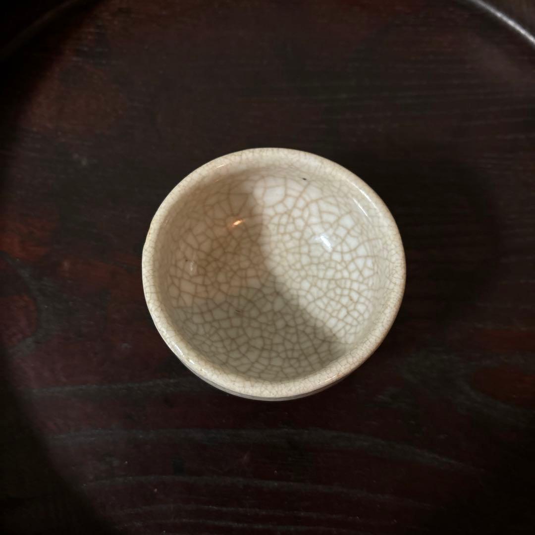 李朝　白磁ぐい呑み　盃　猪口　古伊万里　平佐　江戸時代　骨董　秦秀雄　白洲正子