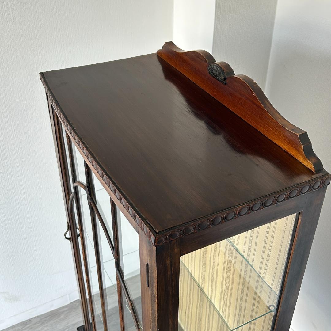 イギリス アンティーク家具 ディスプレイ キャビネット 1930年頃 768A