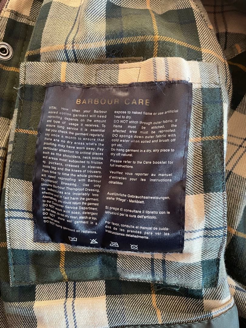 Barbour BEDALE バブアービテイルsage36