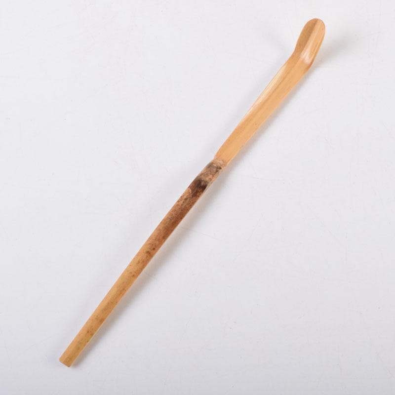 フミフミ竹高斉作茶杓　銘蓬莱　前大徳　須賀玄道書付　共筒共箱　V　9083