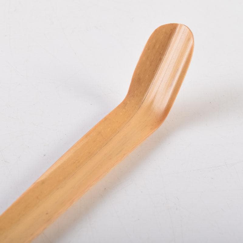 フミフミ竹高斉作茶杓　銘蓬莱　前大徳　須賀玄道書付　共筒共箱　V　9083