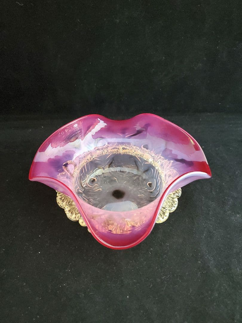 アンティーク ジャムポット ヴァセリンガラス 1880年頃 英国製