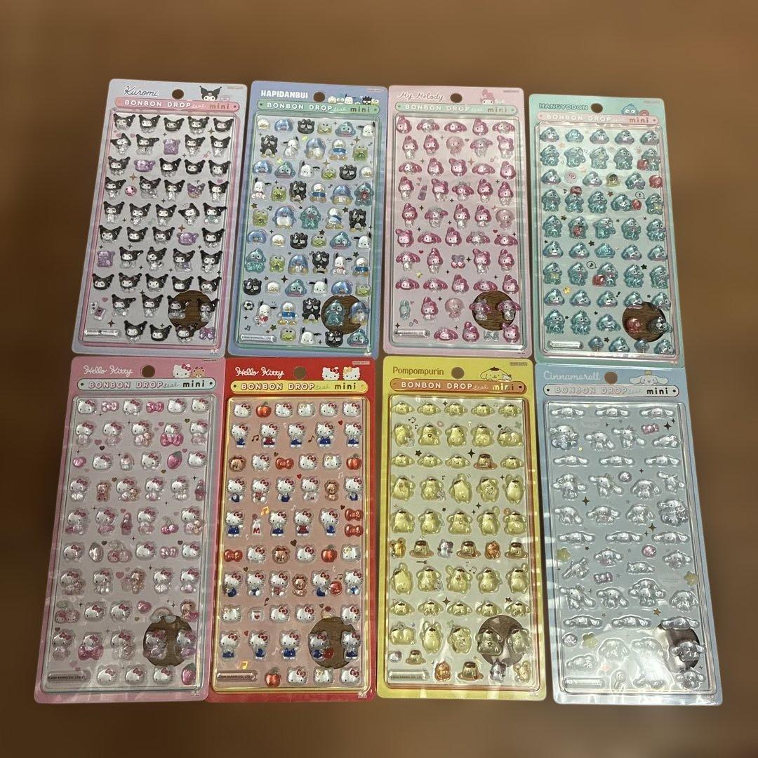 サンリオ ボンボンドロップシール ミニ 8種