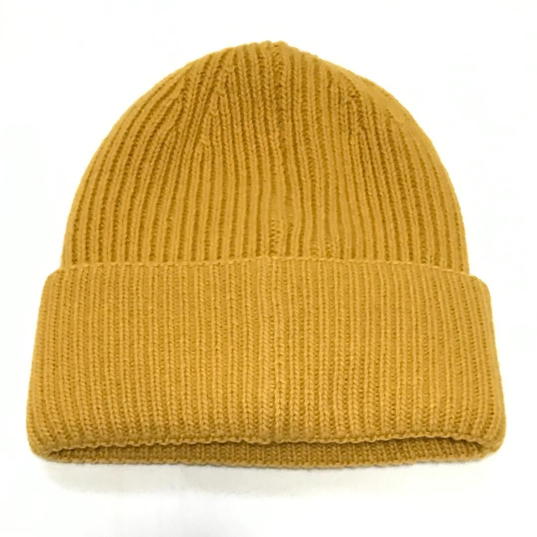 イエロー　MONCLER PALM ANGELS　ニットキャップ　モンクレール