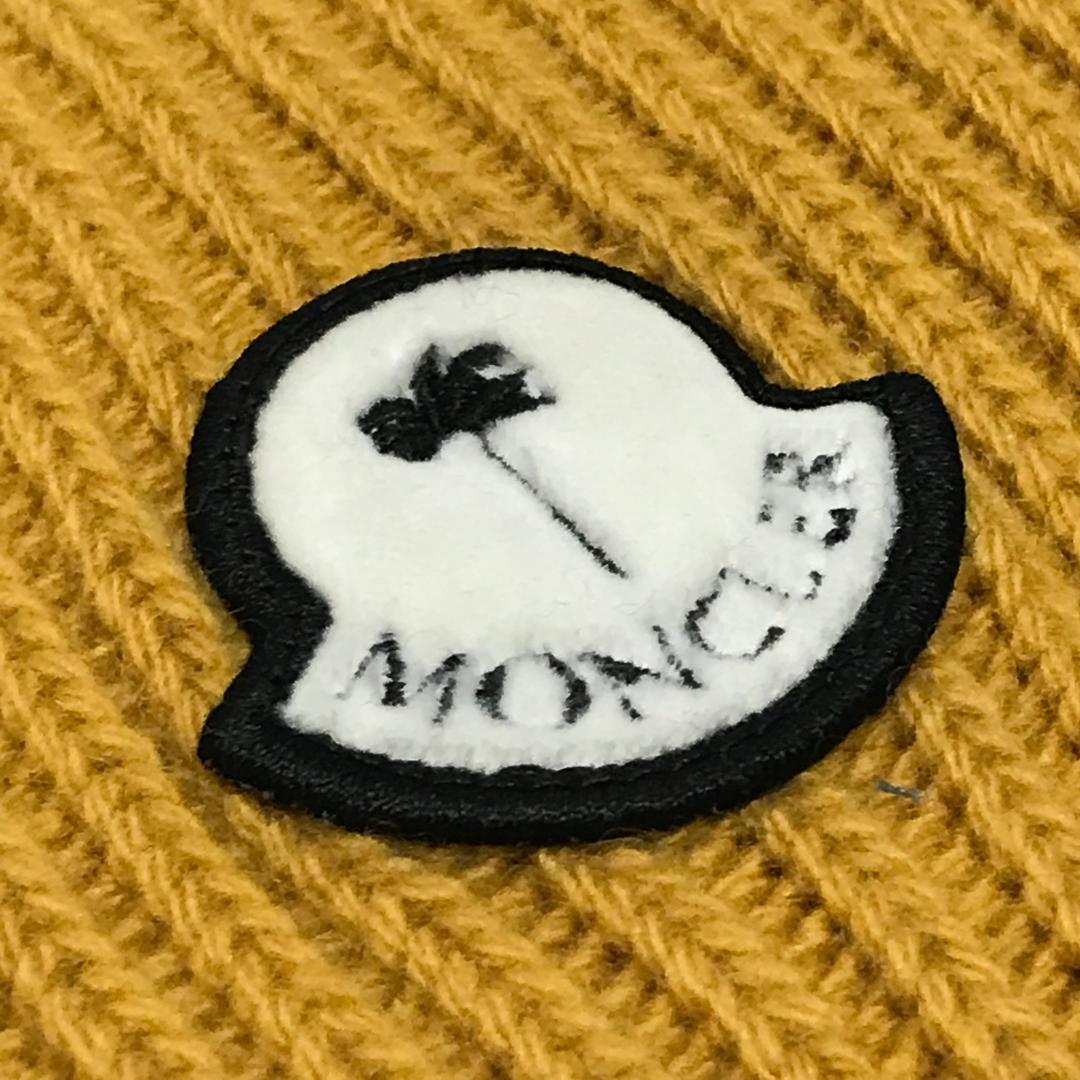 イエロー　MONCLER PALM ANGELS　ニットキャップ　モンクレール