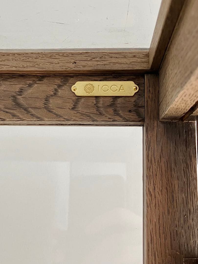 【タロスケ】icca イッカ ガラス ショーケース キャビネット