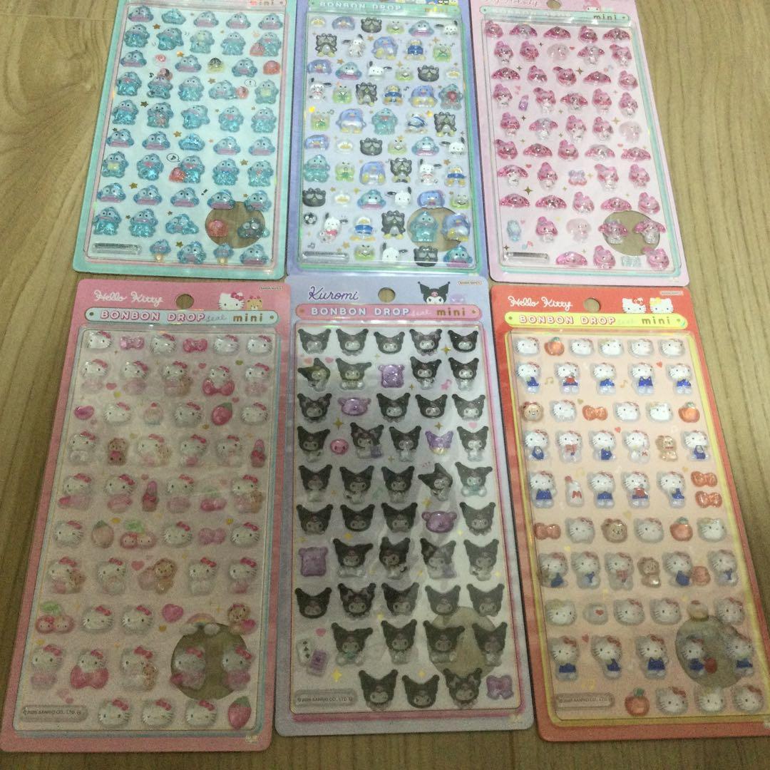 サンリオ ボンボンドロップシール ミニ 6枚セット