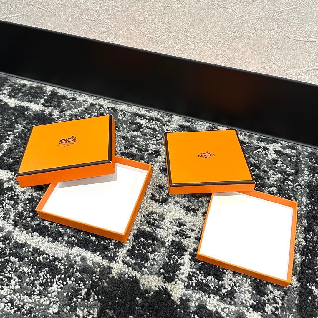 HERMES　エルメス　オレンジ　空箱　小物・アクセサリー入れ　8個セット