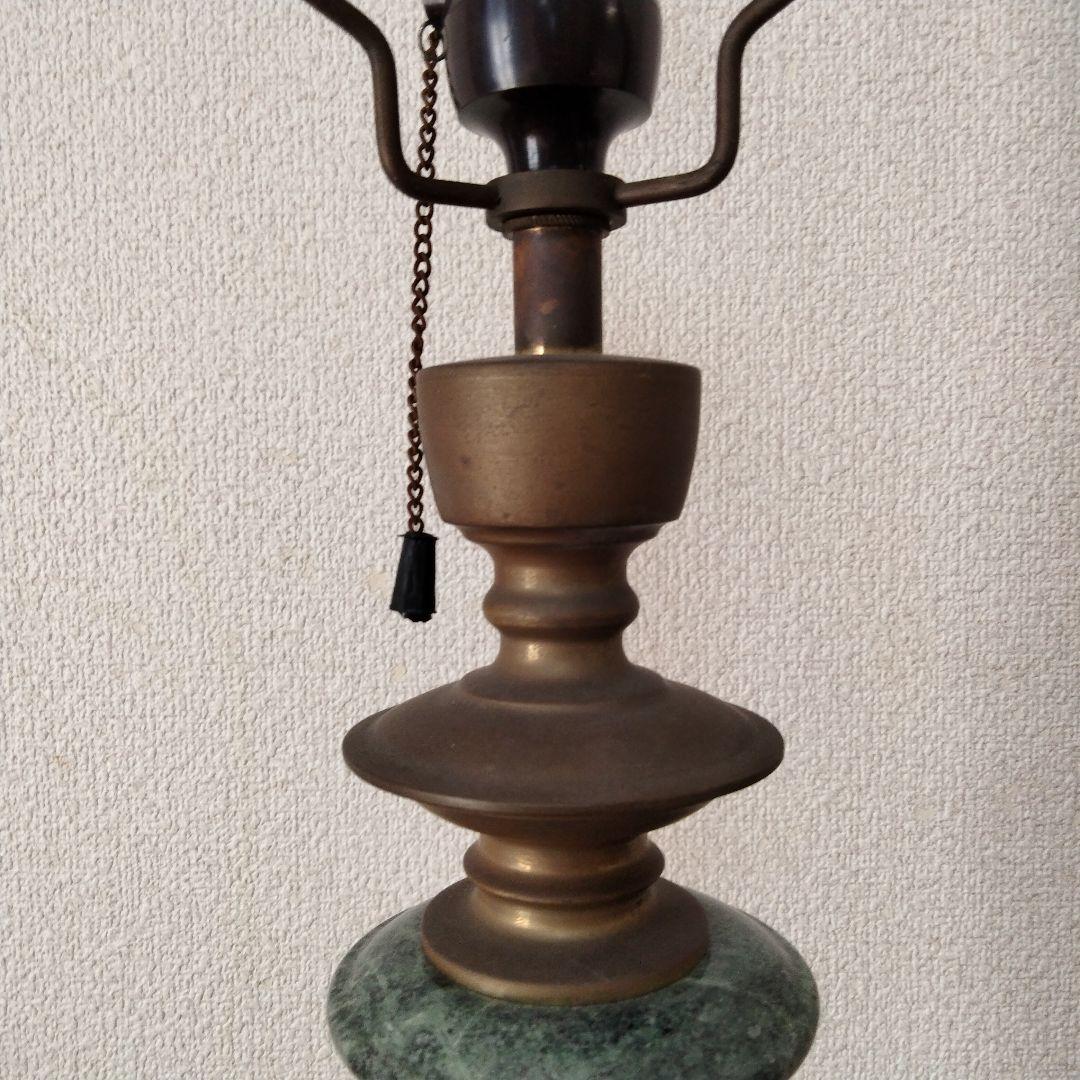 大理石 調 テーブルランプスタンド アンティーク 調 グリーンマーブル 照明